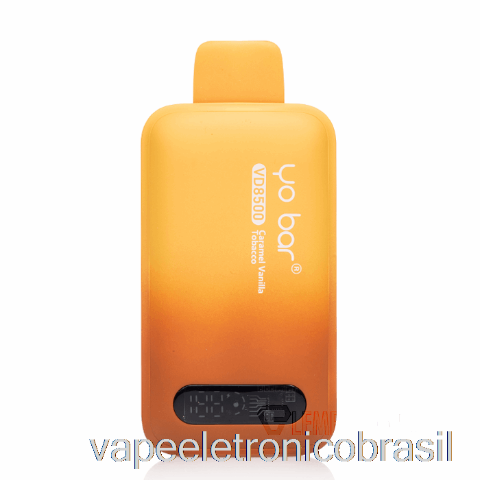 Vape Vaporesso Yo Bar Vd8500 Tabaco Descartável Caramelo Baunilha